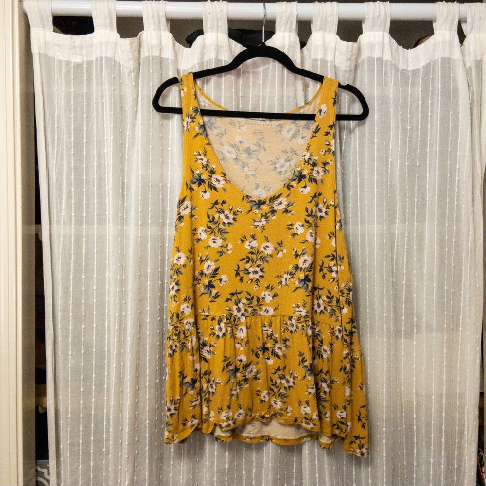 AEO Soft & Sexy Peplum Tank Top